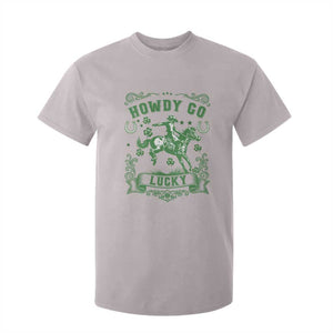 Cowboy St Patrick's Day T Shirt For Kid Howdy Go Lucky TS14 Ice Gray Print Your Wear