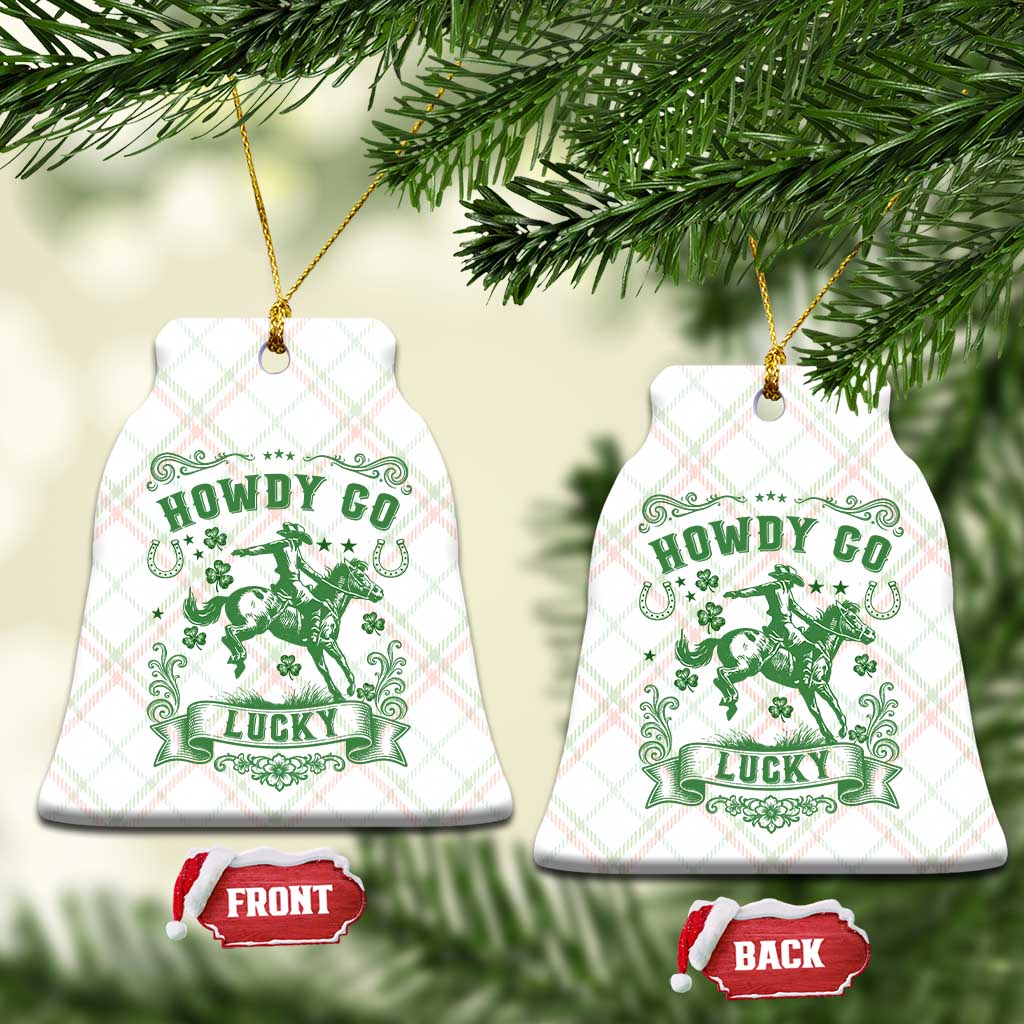 Cowboy St Patrick's Day Ceramic Ornament Howdy Go Lucky TS14 Print Your Wear