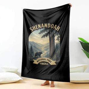 Shenandoah National Park Throw Blanket Vintage Virginia Nature Mountain Bear TS14 Print Your Wear