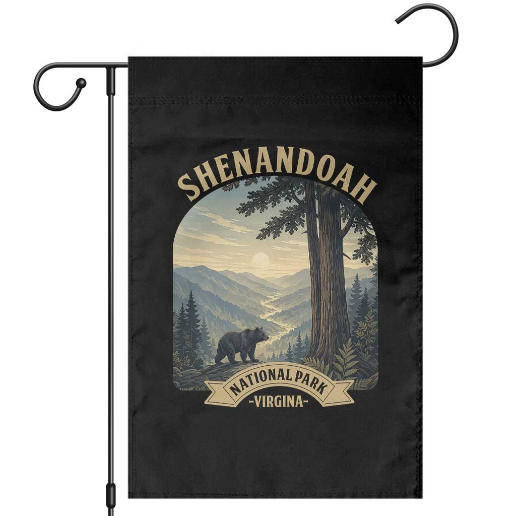 Shenandoah National Park Garden Flag Vintage Virginia Nature Mountain Bear TS14 Black Print Your Wear
