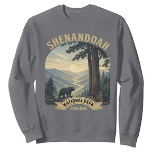 Shenandoah National Park Sweatshirt Vintage Virginia Nature Mountain Bear TS14 Charcoal Print Your Wear