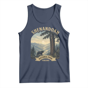 Shenandoah National Park Tank Top Vintage Virginia Nature Mountain Bear TS14 Navy Print Your Wear