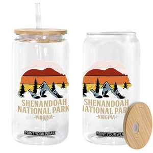 Shenandoah National Park Glass Can Vintage Virginia Mountains Bear TS14 Print Your Wear