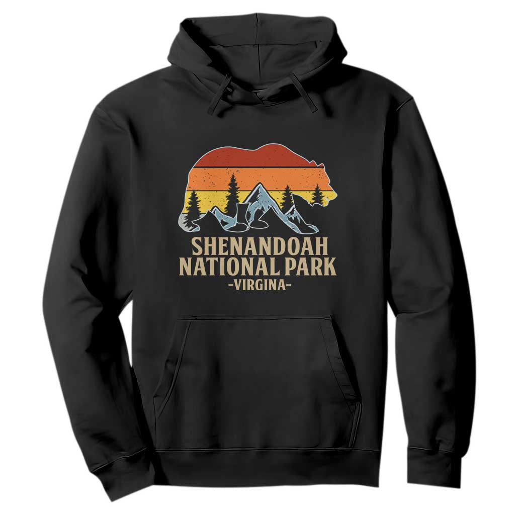 Shenandoah National Park Hoodie Vintage Virginia Mountains Bear TS14 Black Print Your Wear