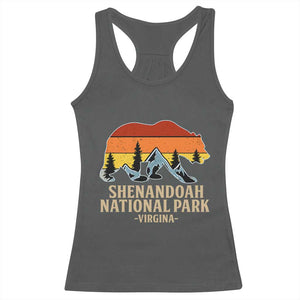 Shenandoah National Park Racerback Tank Top Vintage Virginia Mountains Bear TS14 Dark Heather Print Your Wear