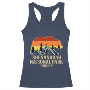 Shenandoah National Park Racerback Tank Top Vintage Virginia Mountains Bear TS14 Navy Print Your Wear