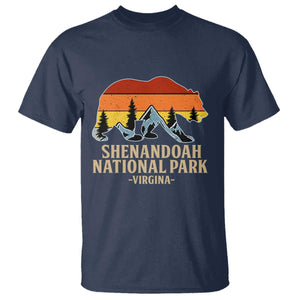 Shenandoah National Park T Shirt Vintage Virginia Mountains Bear TS14 Navy Print Your Wear