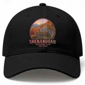 Shenandoah National Park Baseball Cap Vintage Virginia Mountain Landscape TS14 Print Your Wear