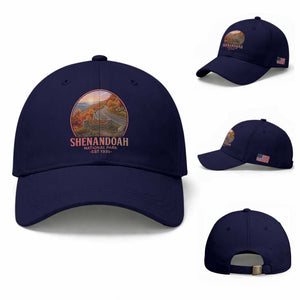 Shenandoah National Park Baseball Cap Vintage Virginia Mountain Landscape TS14 Baseball Cap Universal Fit Dark Blue Print Your Wear