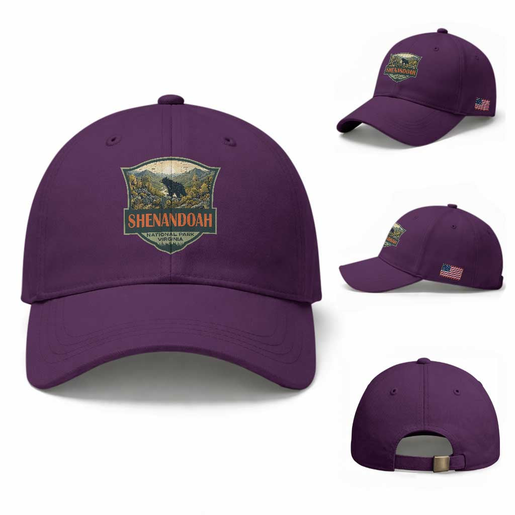 Shenandoah National Park Baseball Cap Virginia Black Bear Mountain TS14 Baseball Cap Universal Fit Purple Print Your Wear