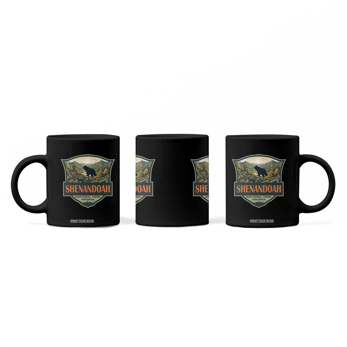 Shenandoah National Park Coffee Mug Virginia Black Bear Mountain TS14 Print Your Wear