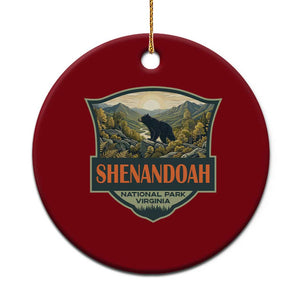Shenandoah National Park Ceramic Ornament Virginia Black Bear Mountain TS14 1pc Red Print Your Wear