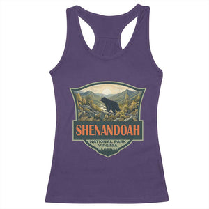Shenandoah National Park Racerback Tank Top Virginia Black Bear Mountain TS14 Purple Print Your Wear