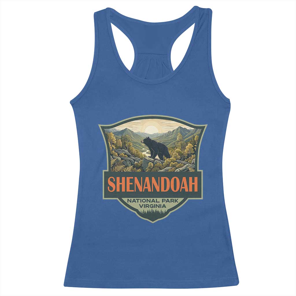 Shenandoah National Park Racerback Tank Top Virginia Black Bear Mountain TS14 Royal Blue Print Your Wear