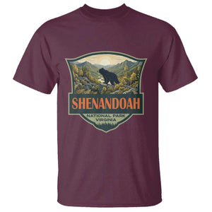 Shenandoah National Park T Shirt Virginia Black Bear Mountain TS14 Maroon Print Your Wear