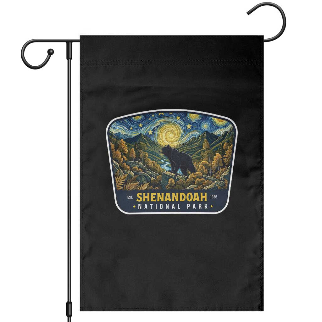 Shenandoah National Park Garden Flag Starry Night Virginia Bear Mountain TS14 Black Print Your Wear