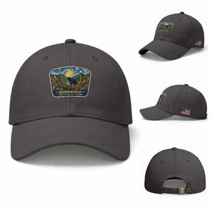 Shenandoah National Park Baseball Cap Starry Night Virginia Bear Mountain TS14 Baseball Cap Universal Fit Dark Gray Print Your Wear