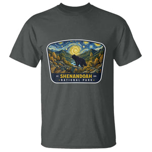 Shenandoah National Park T Shirt Starry Night Virginia Bear Mountain TS14 Dark Heather Print Your Wear