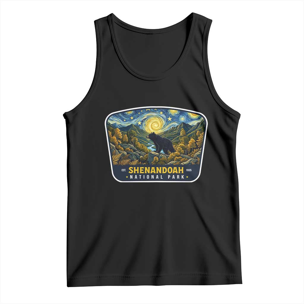 Shenandoah National Park Tank Top Starry Night Virginia Bear Mountain TS14 Black Print Your Wear