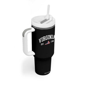Virginia American Flag Map Tumbler With Handle State Travel Souvenir TS14 Print Your Wear