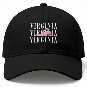 Virginia State Map Baseball Cap East Coast State Pride Travel Gift TS14 Print Your Wear