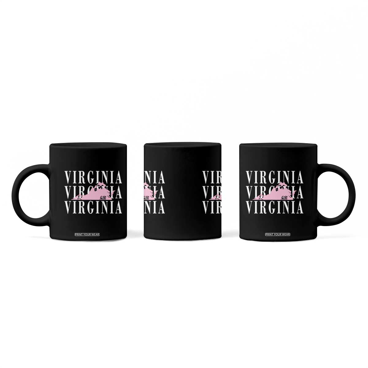 Virginia State Map Coffee Mug East Coast State Pride Travel Gift TS14 Print Your Wear