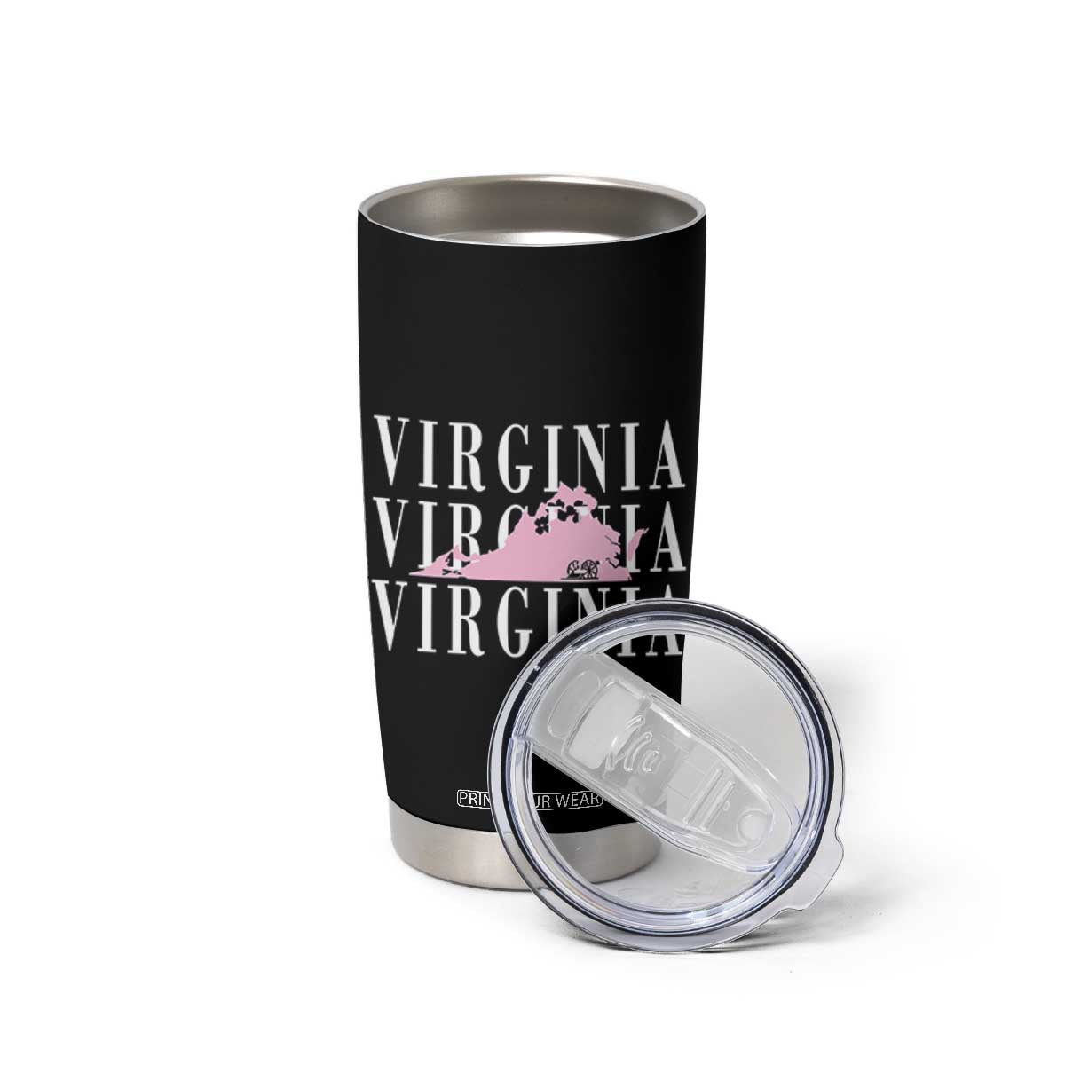 Virginia State Map Tumbler Cup East Coast State Pride Travel Gift TS14 Print Your Wear