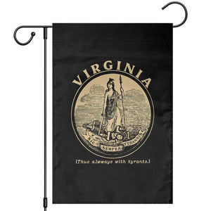 Vintage Virginia Motto Sic Semper Tyrannis Garden Flag TS14 Black Print Your Wear