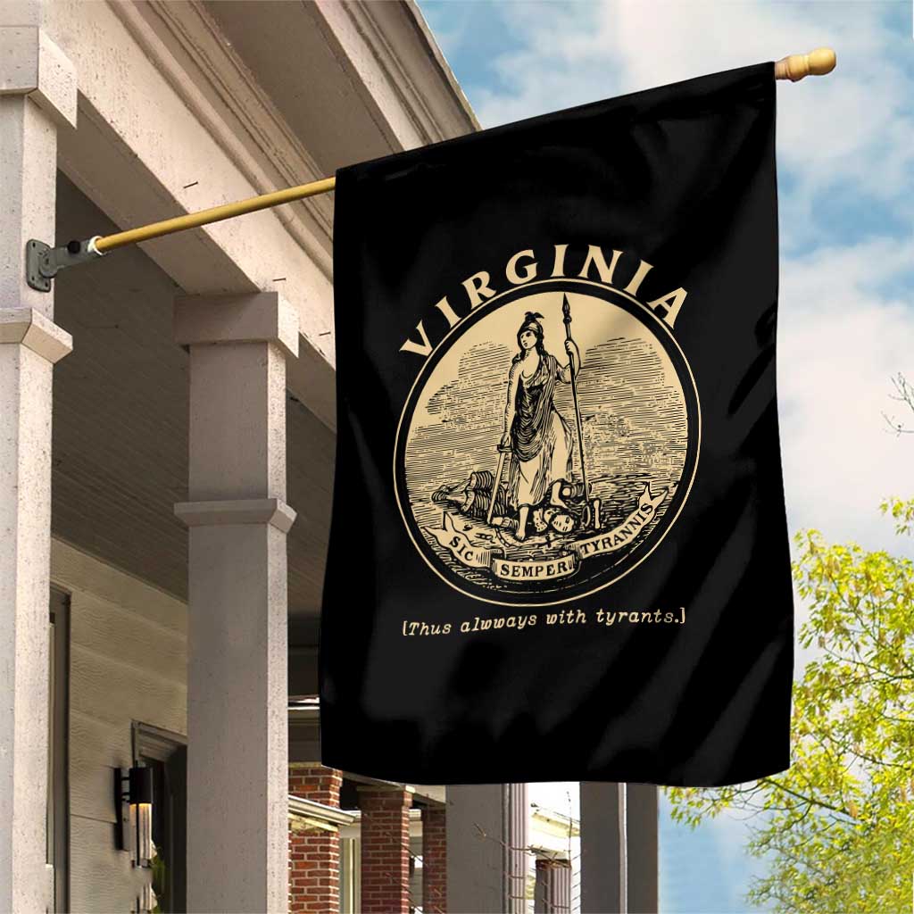 Vintage Virginia Motto Sic Semper Tyrannis Garden Flag TS14 Print Your Wear