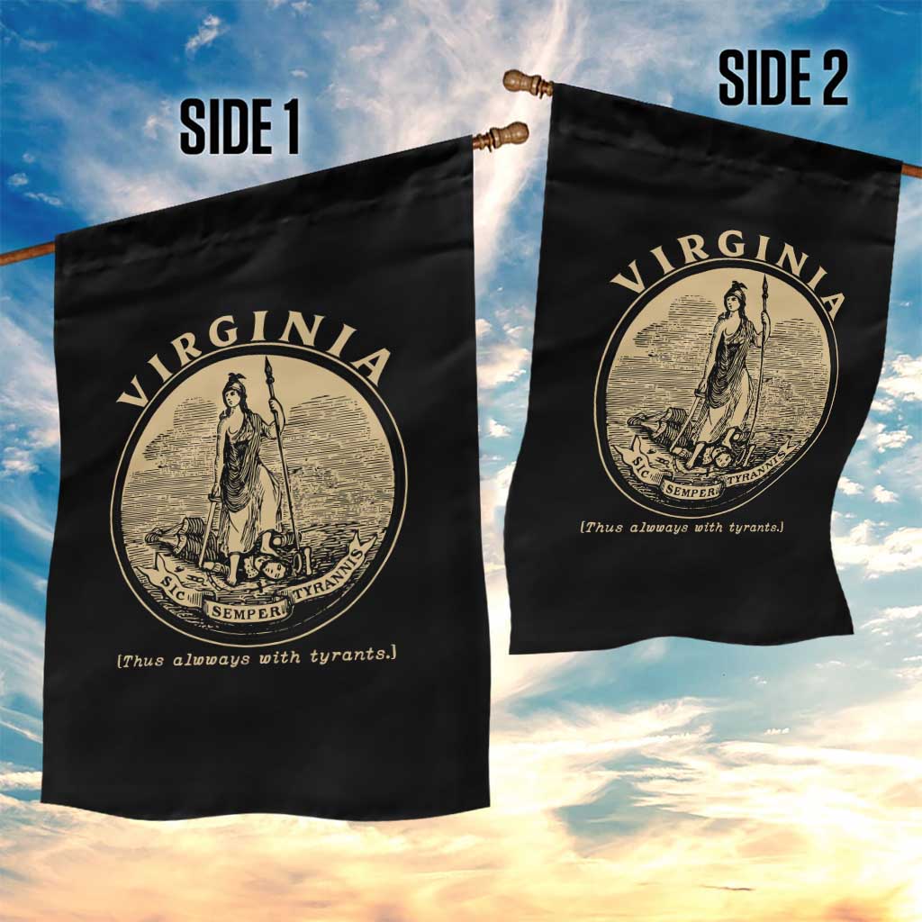 Vintage Virginia Motto Sic Semper Tyrannis Garden Flag TS14 Print Your Wear