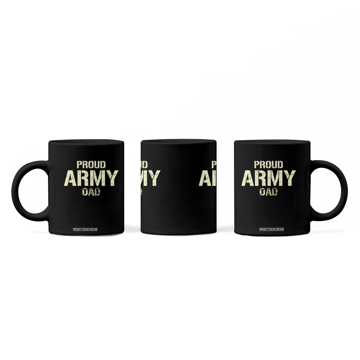 Proud Army Dad Coffee Mug Military Camo American Flag Father's Day TS14 Print Your Wear