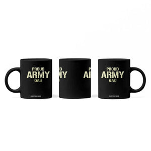 Proud Army Dad Coffee Mug Military Camo American Flag Father's Day TS14 Print Your Wear
