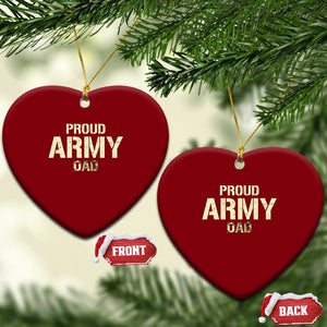 Proud Army Dad Ceramic Ornament Military Camo American Flag Father's Day TS14 Print Your Wear