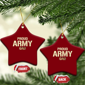 Proud Army Dad Ceramic Ornament Military Camo American Flag Father's Day TS14 Print Your Wear
