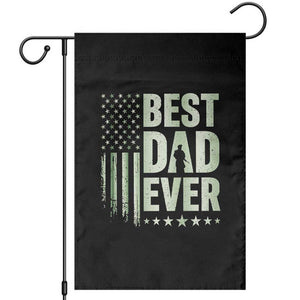 Best Dad Ever Garden Flag Military Camo American Flag Father's Day TS14 Black Print Your Wear