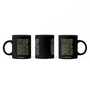 Husband Daddy Protector Hero Veteran Coffee Mug Father's Day American Flag Camouflage TS14 Print Your Wear