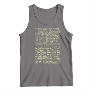 Husband Daddy Protector Hero Veteran Tank Top Father's Day American Flag Camouflage TS14 Deep Heather Print Your Wear