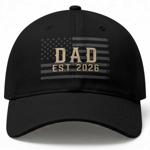 Dad Est 2026 Baseball Cap Promoted to Daddy New Dad TS14 Print Your Wear