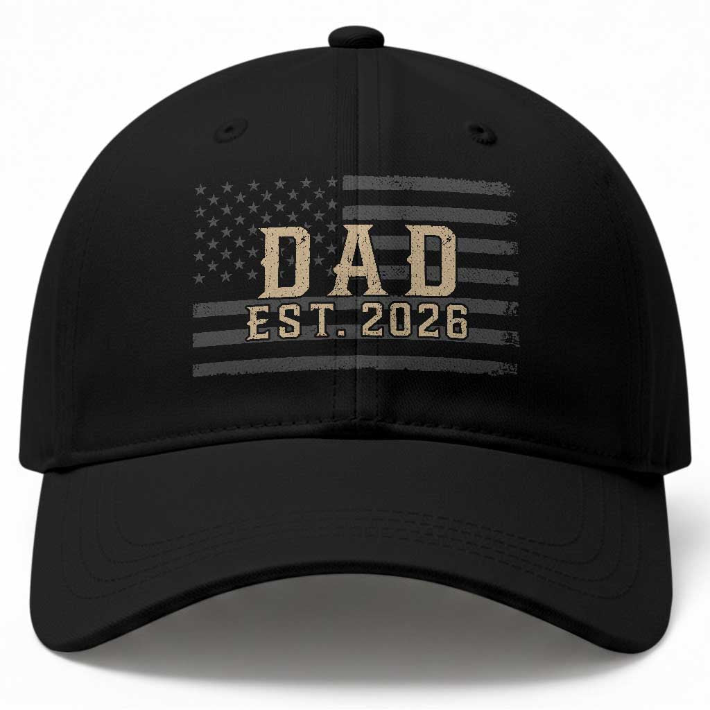 Dad Est 2026 Baseball Cap Promoted to Daddy New Dad TS14 Print Your Wear