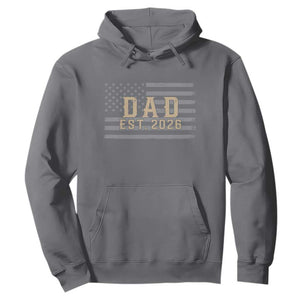Dad Est 2026 Hoodie Promoted to Daddy New Dad TS14 Charcoal Print Your Wear