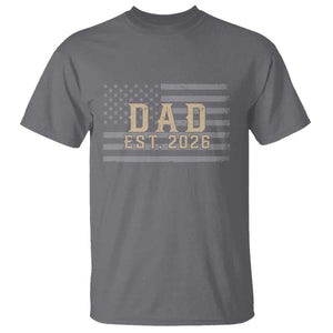 Dad Est 2026 T Shirt Promoted to Daddy New Dad TS14 Charcoal Print Your Wear