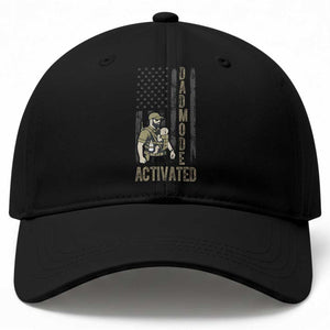 Dad Mode Activated Baseball Cap Tactical Baby Carrier Military Father Amerian Flag TS14 Print Your Wear