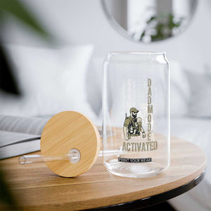 Dad Mode Activated Glass Can Tactical Baby Carrier Military Father Amerian Flag TS14 Print Your Wear