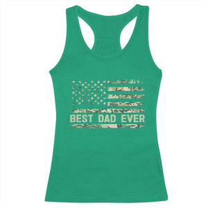 Best Dad Ever Racerback Tank Top Military Dad American Flag Camo TS14 Irish Green Print Your Wear