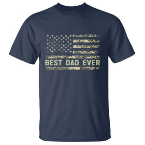 Best Dad Ever T Shirt Military Dad American Flag Camo TS14 Navy Print Your Wear