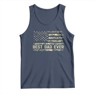 Best Dad Ever Tank Top Military Dad American Flag Camo TS14 Navy Print Your Wear