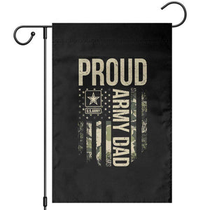 Proud Army Dad Camo American Flag Veteran Gift Garden Flag TS14 Black Print Your Wear