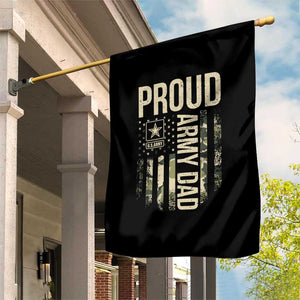 Proud Army Dad Camo American Flag Veteran Gift Garden Flag TS14 Print Your Wear