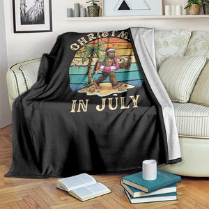 Funny Bigfoot Christmas In July Beach Vacation Throw Blanket TS14 Print Your Wear