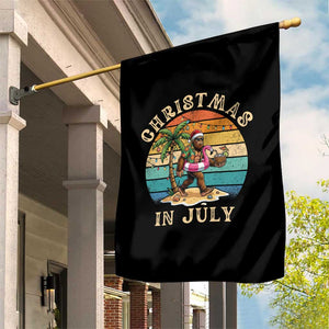 Funny Bigfoot Christmas In July Beach Vacation Garden Flag TS14 Print Your Wear